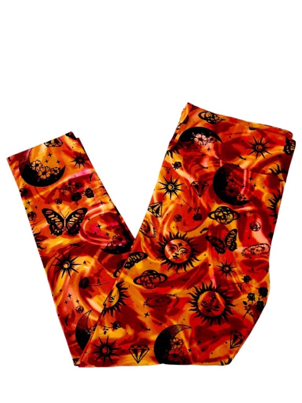 No Boundaries NOBO Butterflies and Planets Leggings Junior Size XXL (19) New